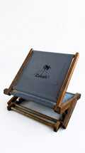 ZShade Portable Sun Shade & Lounger – Gray Wooden Beach Canopy